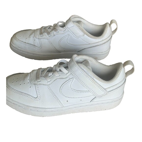 Nike Court Borough Low Little Kids Shoes Size 13C 2021 Classic All White RP $57 - Picture 2 of 8